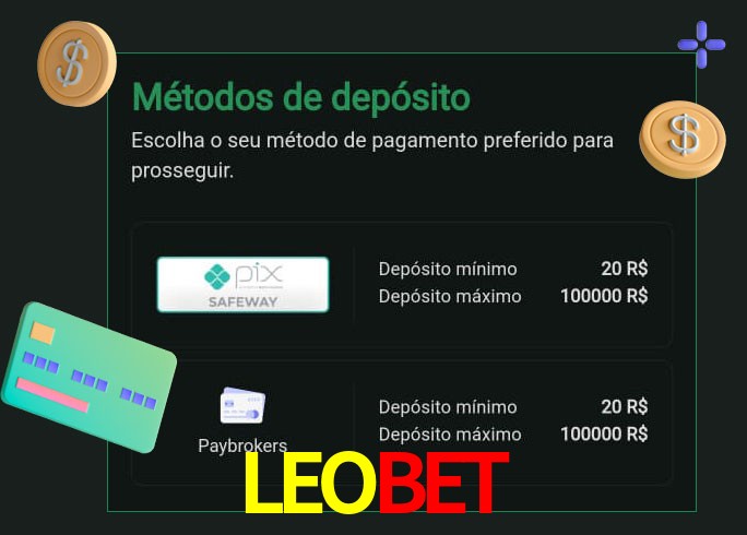 O cassino LEOBET oferece uma grande variedade de métodos de pagamento